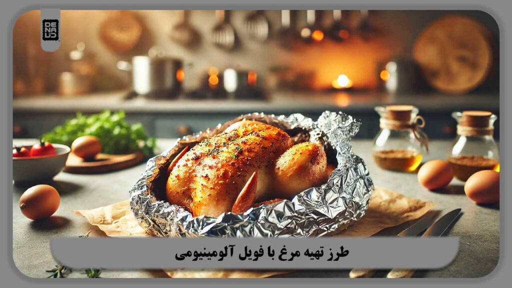 طرز تهیه مرغ با فویل آلومینیومی