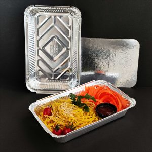 ظرف یکبار مصرف آلومینیومی کبابی کوچک تصویر 5