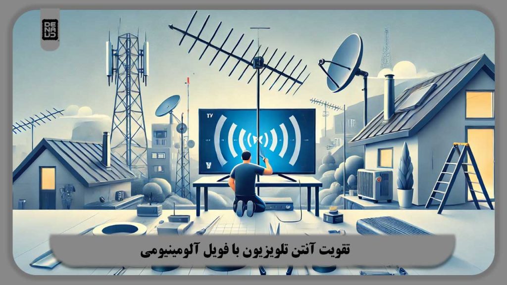 تقویت آنتن تلویزیون با فویل آلومینیومی