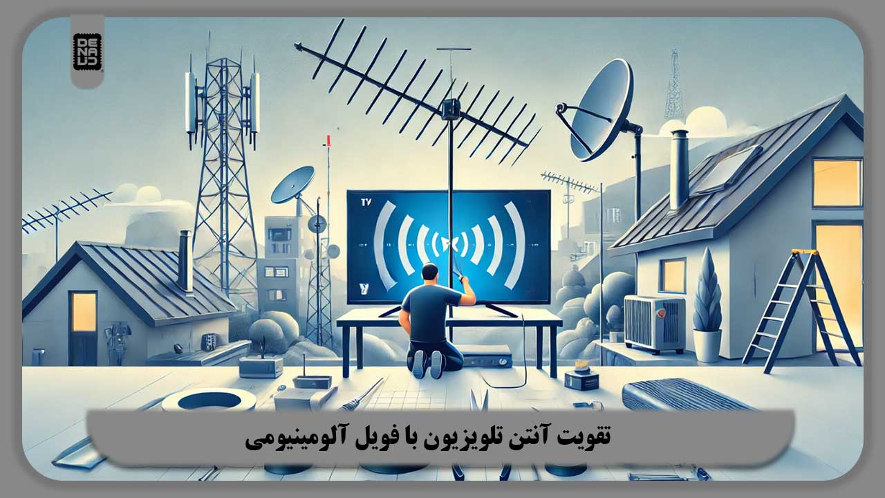 تقویت آنتن تلویزیون با فویل آلومینیومی